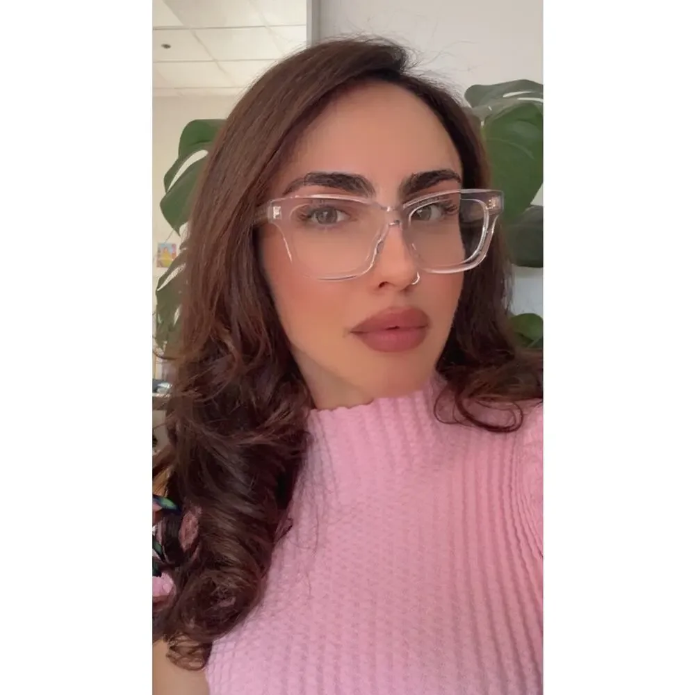 NEW Gucci GG2066O Transparent Clear Cat Eye Eyeglasses Frames